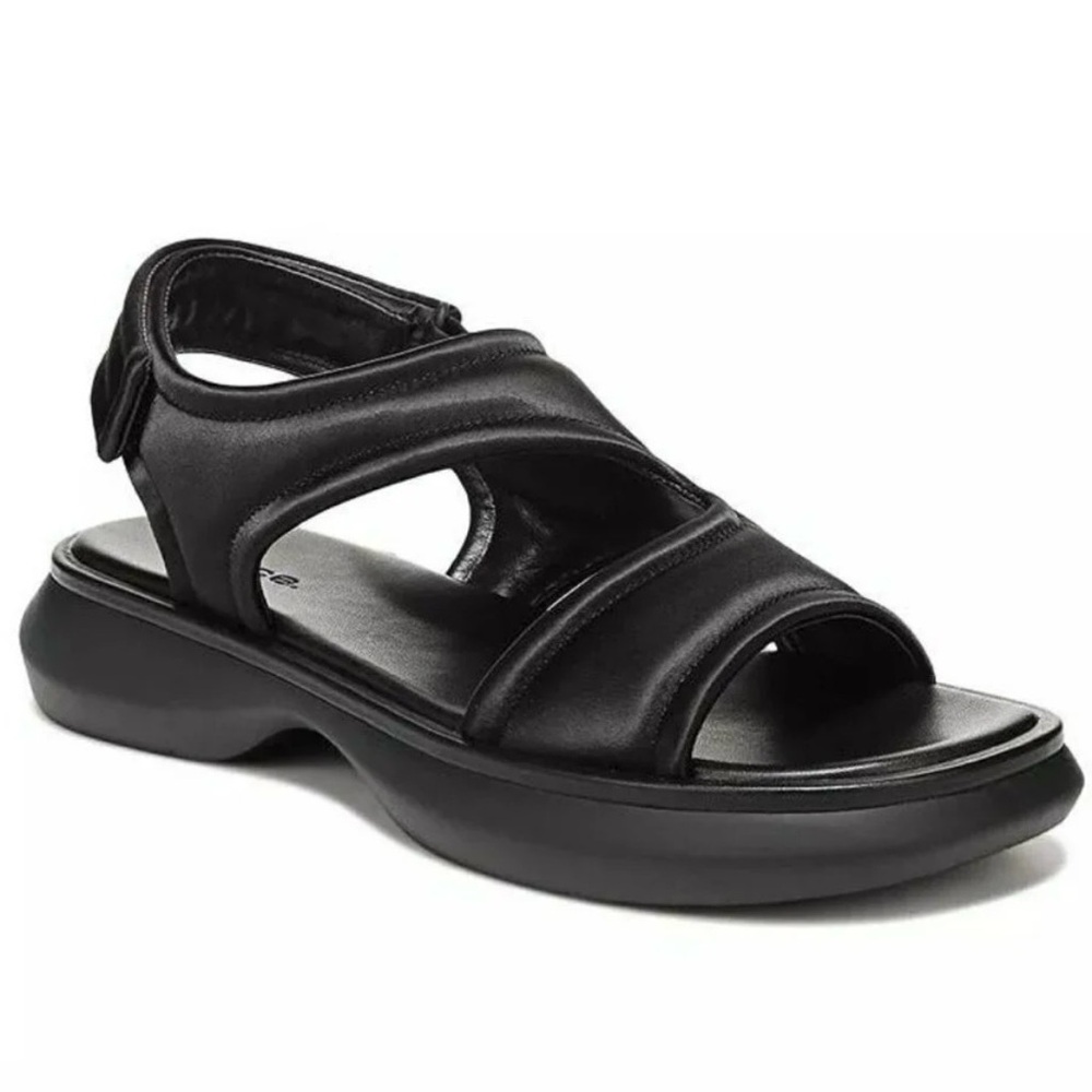 NWOB Vince Fresca Black Satin Strappy Sport Sandal - Sz 41 ( US Sz 10-11)